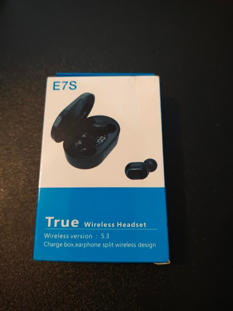 E7S True Draadloze Headset - Nieuw in doos, Ophalen of Verzenden, Nieuw, Overige merken, Draadloos