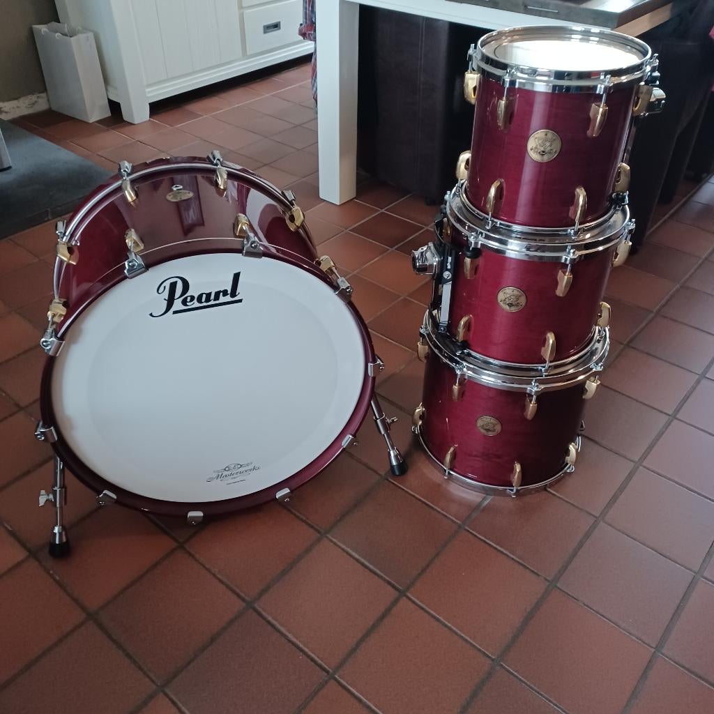 Pearl masters 50 th anniv limited edition drumstel, Ophalen, Zo goed als nieuw, Drums of Percussie