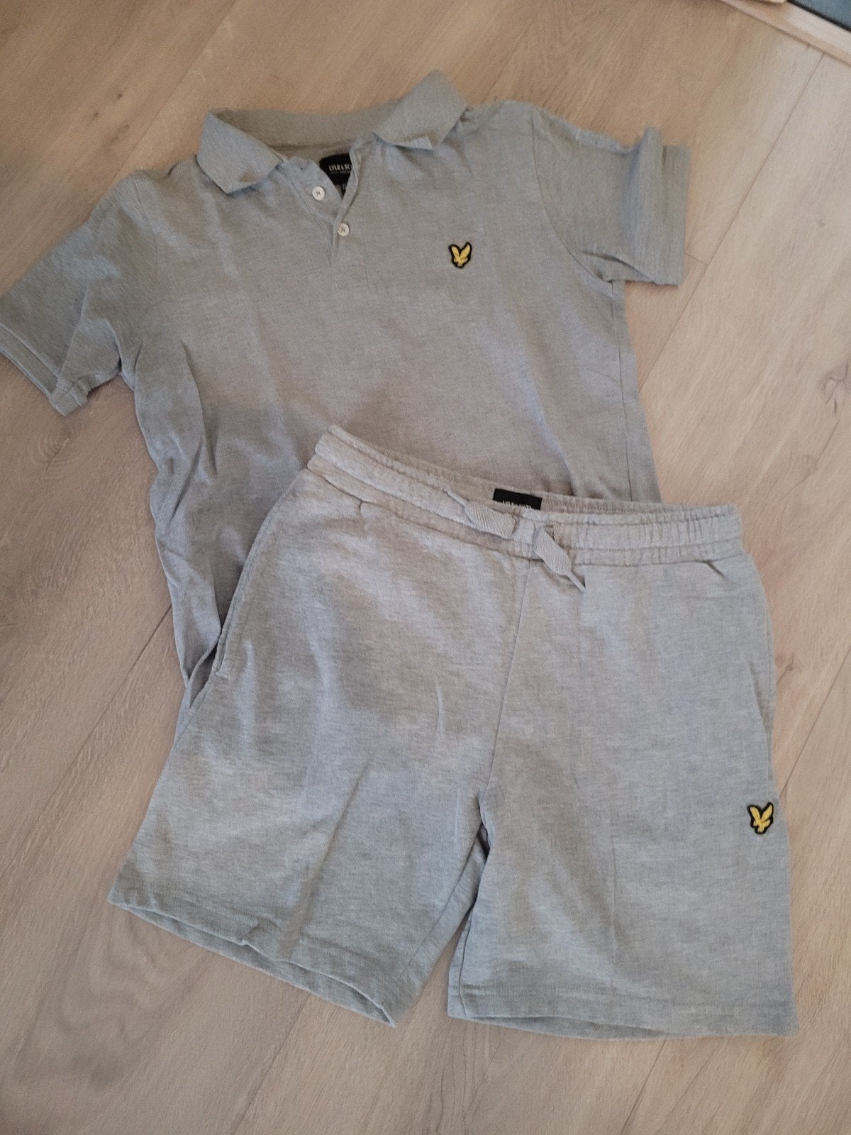 Lyle & Scott Zomershortset Grijs Maat 164 (12-13 jaar), Ophalen of Verzenden, Zo goed als nieuw, Lyle & Scott, Jongen