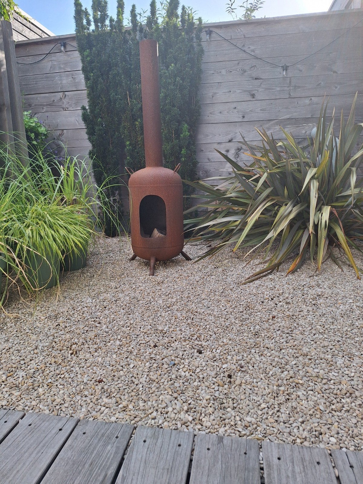 Unieke Tuinhaard van originele gasfles, Ophalen, Gebruikt