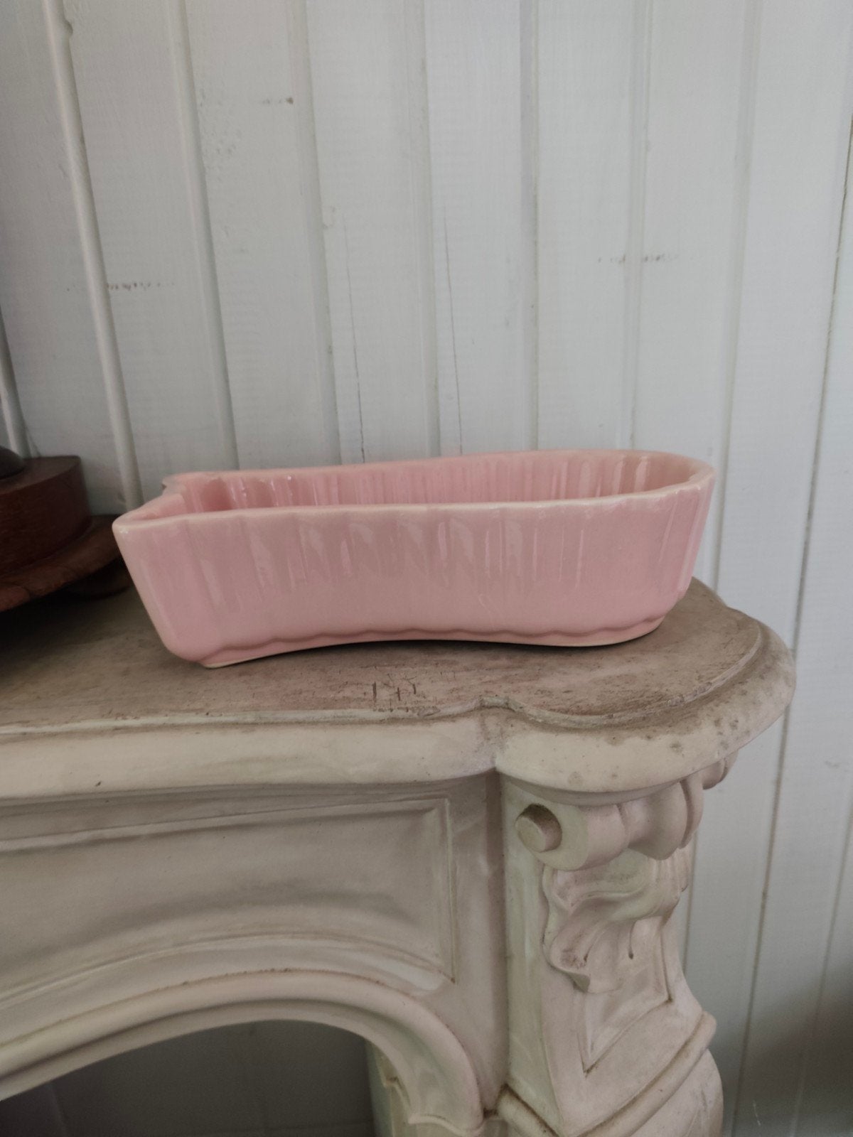 PUDDINGVORM VIS PASTEL ROSE, Antiek en Kunst, Ophalen of Verzenden