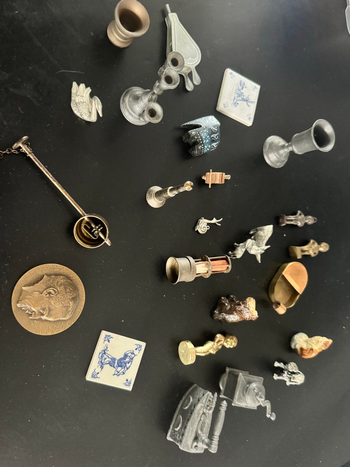 Verzameling van diverse letterbak miniaturen, Antiek en Kunst, Ophalen