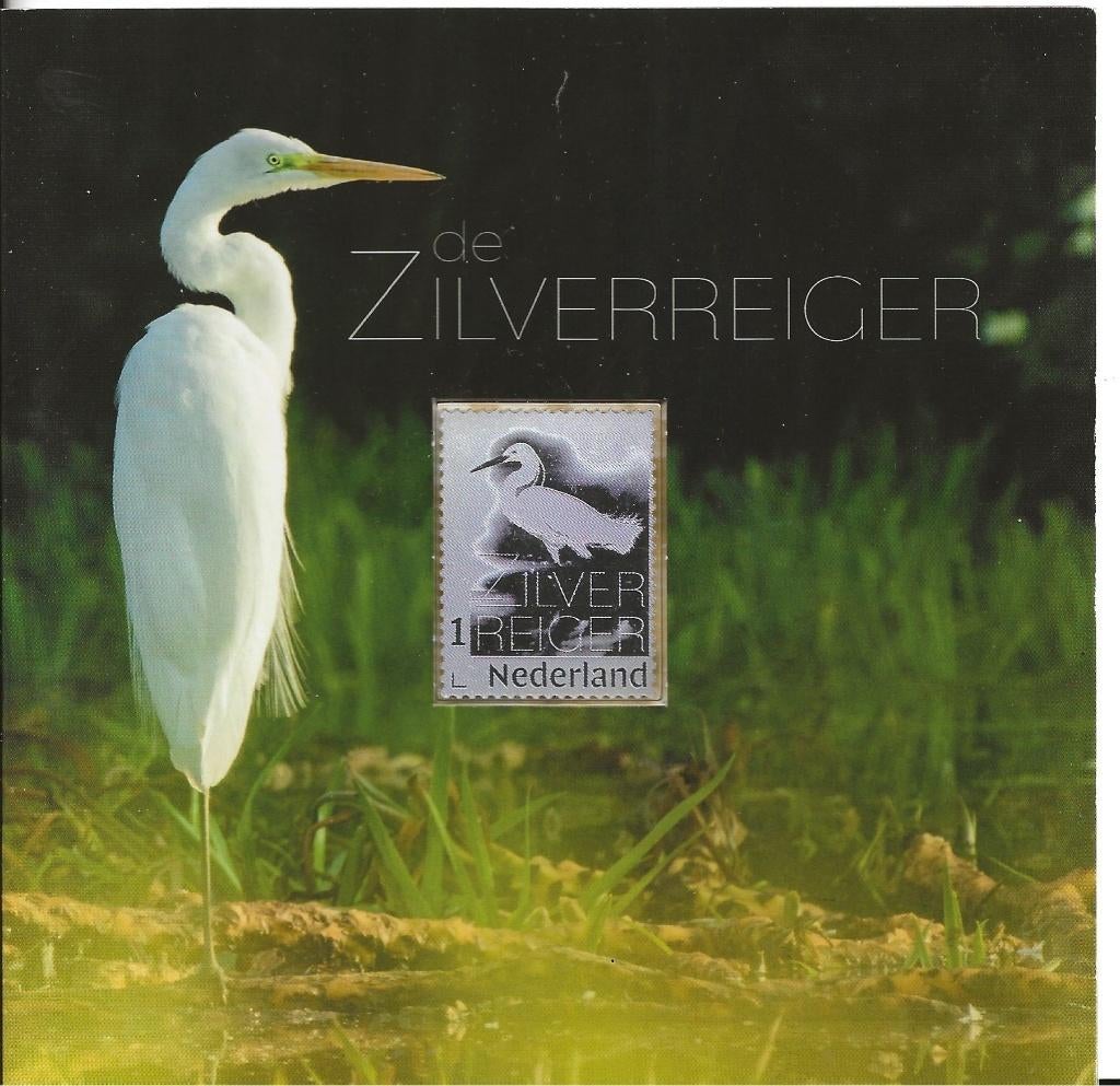 Carnet met zilveren zegel, Zilverreiger, postfris, Ophalen of Verzenden, Postfris