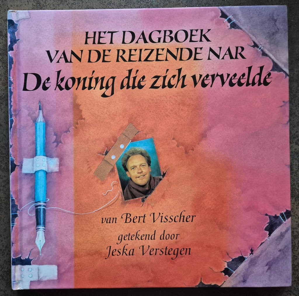 Bert Visscher - Het dagboek van de reizende nar, Verzenden, Zo goed als nieuw, Bert Visscher