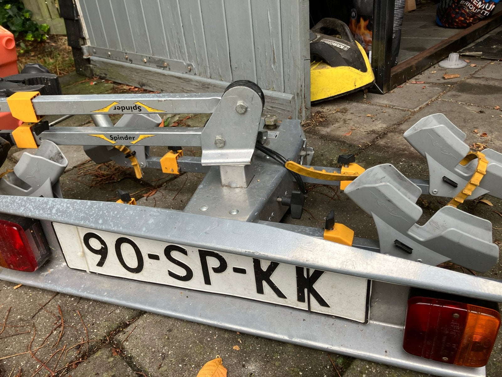 Spinder fietsenrek voor trekhaak - Gebruikt, Ophalen, Gebruikt