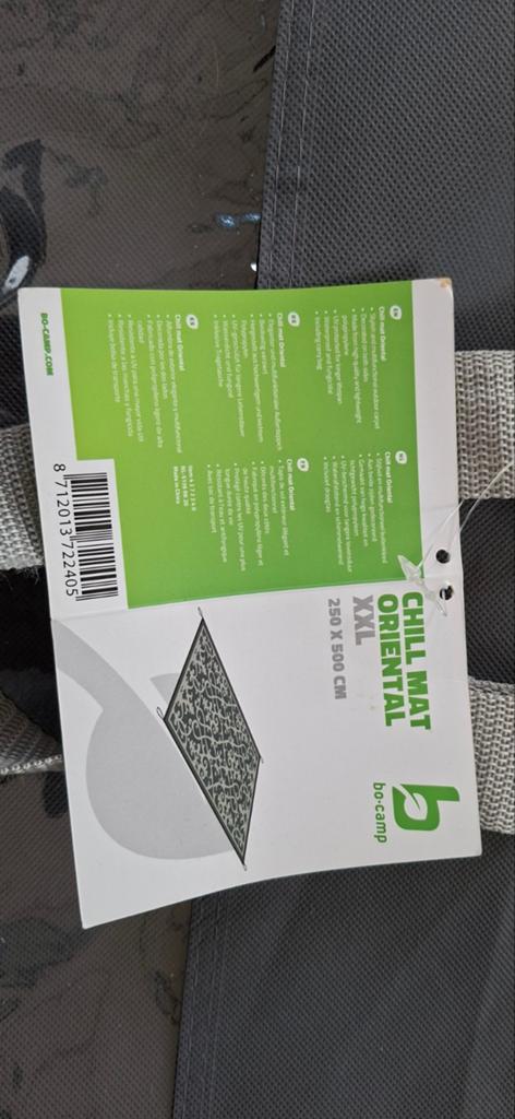 VOORTENT TAPIJT 2.50 X 5.00 GRIJS, Caravans en Kamperen, Tentaccessoires, Ophalen of Verzenden, Zo goed als nieuw