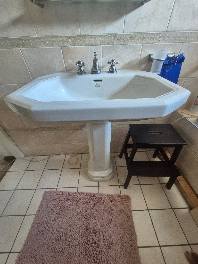 Vintage (jaren 30) badkamer set, Huis en Inrichting, Badkamer | Badkamermeubels, Ophalen, Minder dan 50 cm, Overige typen, Zo goed als nieuw