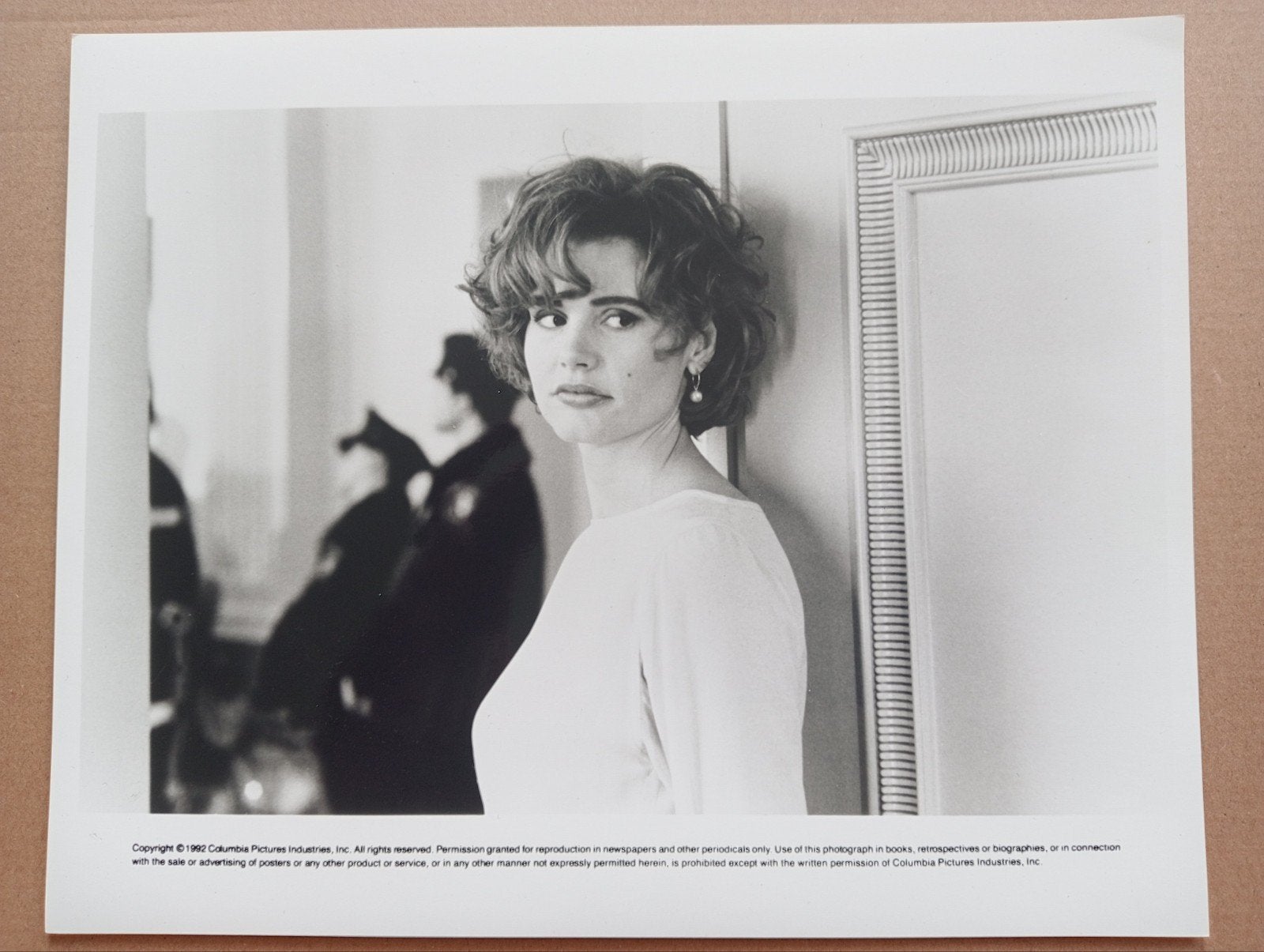 Vintage foto van actrice Kelly Lynch, 1990, Gebruikt, ., Ophalen of Verzenden, .