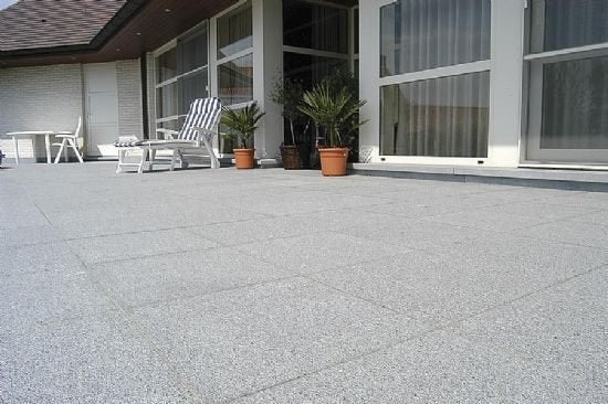 tuintegels Grijs Graniet 50x50x3 cm € 49,95 p/m2, Ophalen of Verzenden, Nieuw, Natuursteen, Terrastegels