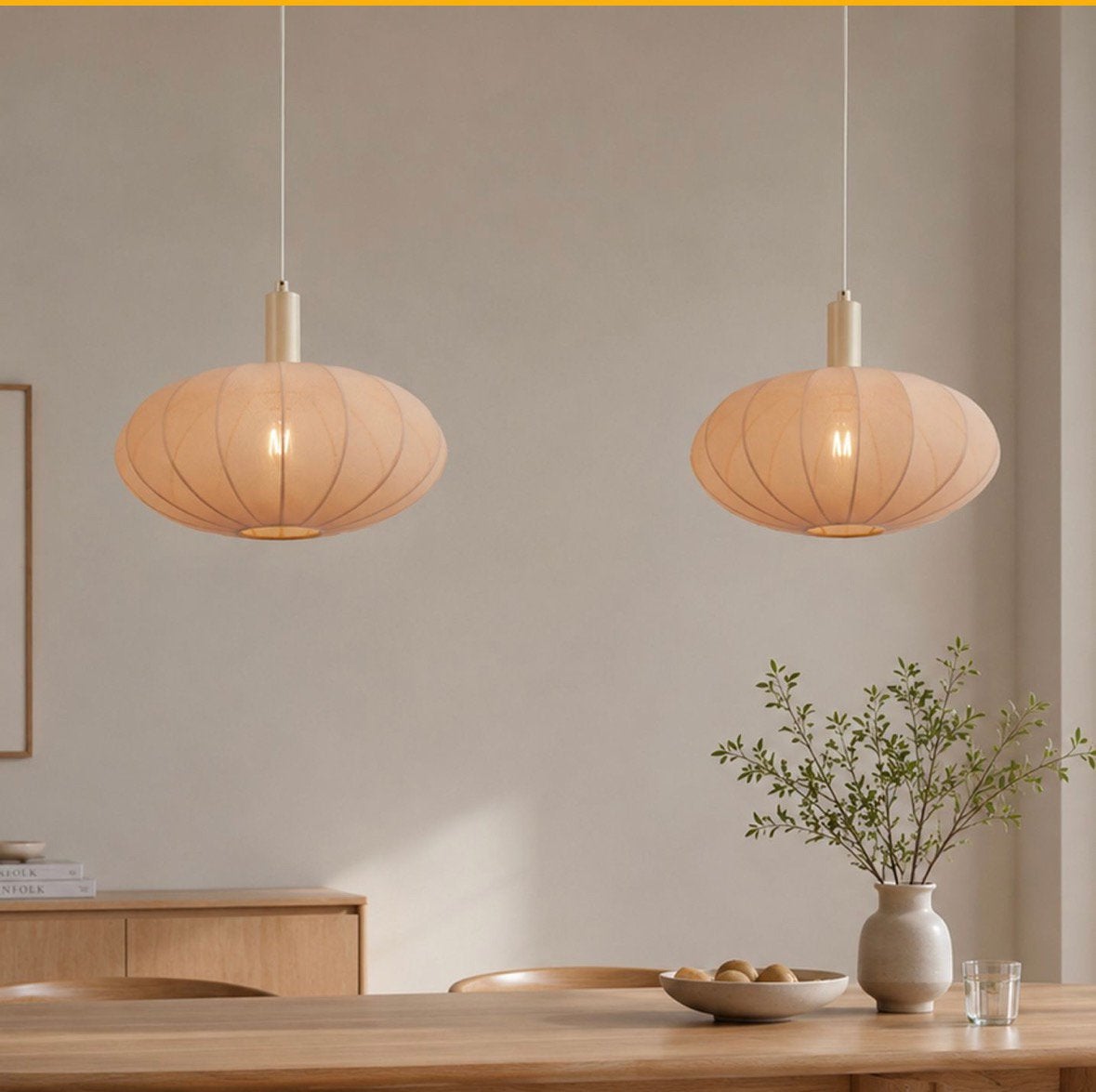 Japandi hanglamp, Ophalen of Verzenden, Zo goed als nieuw