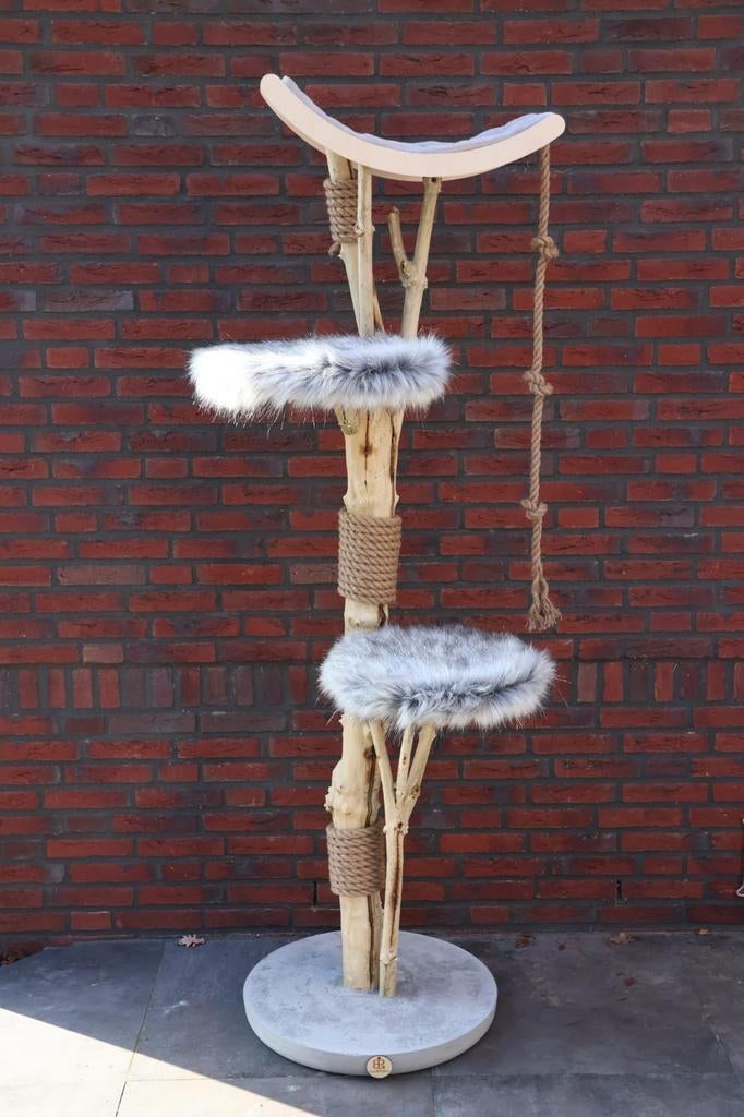 Mooie echt houten boomstam krappaal, Ophalen of Verzenden, Nieuw