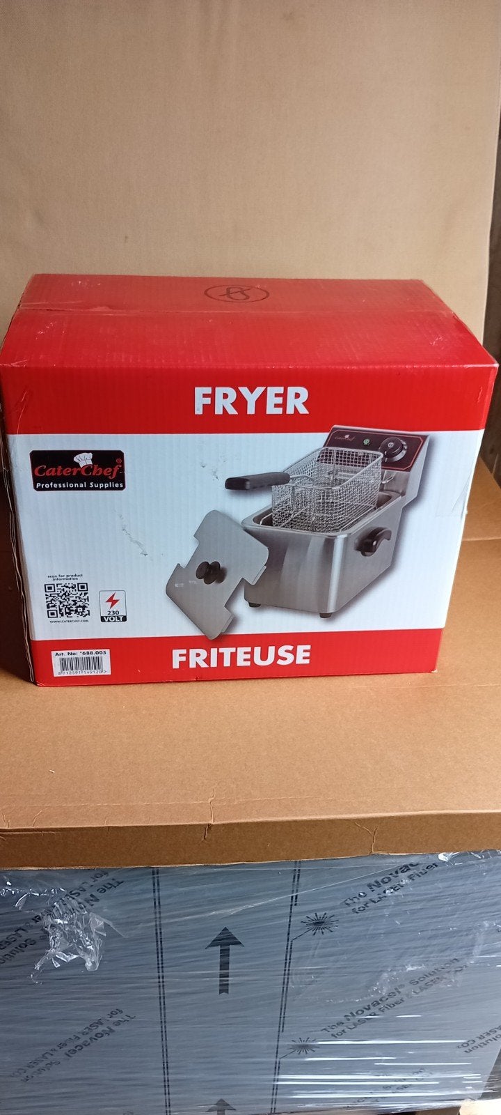 Caterchef friteuse (nieuw in doos), Witgoed en Apparatuur, 4 liter of meer, Ophalen of Verzenden, Nieuw, Uitneembare binnenpan