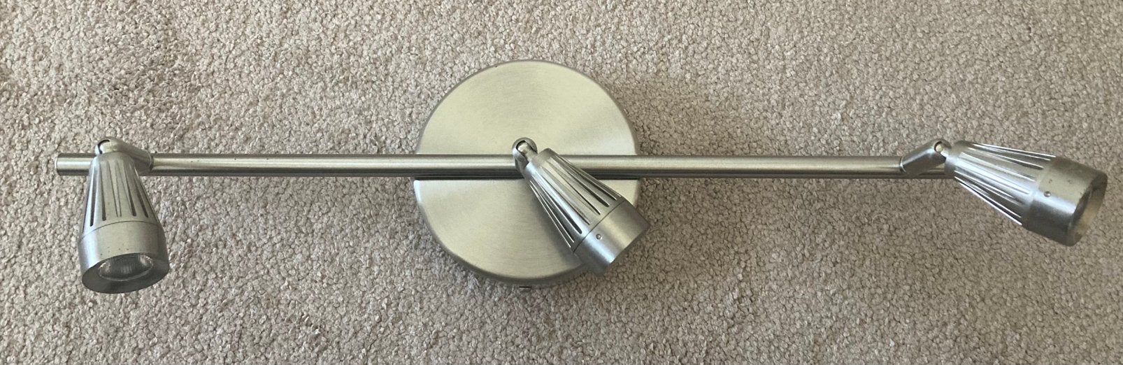 Plafondlamp met 3 spotjes, Ophalen of Verzenden, Gebruikt, Plafondlamp