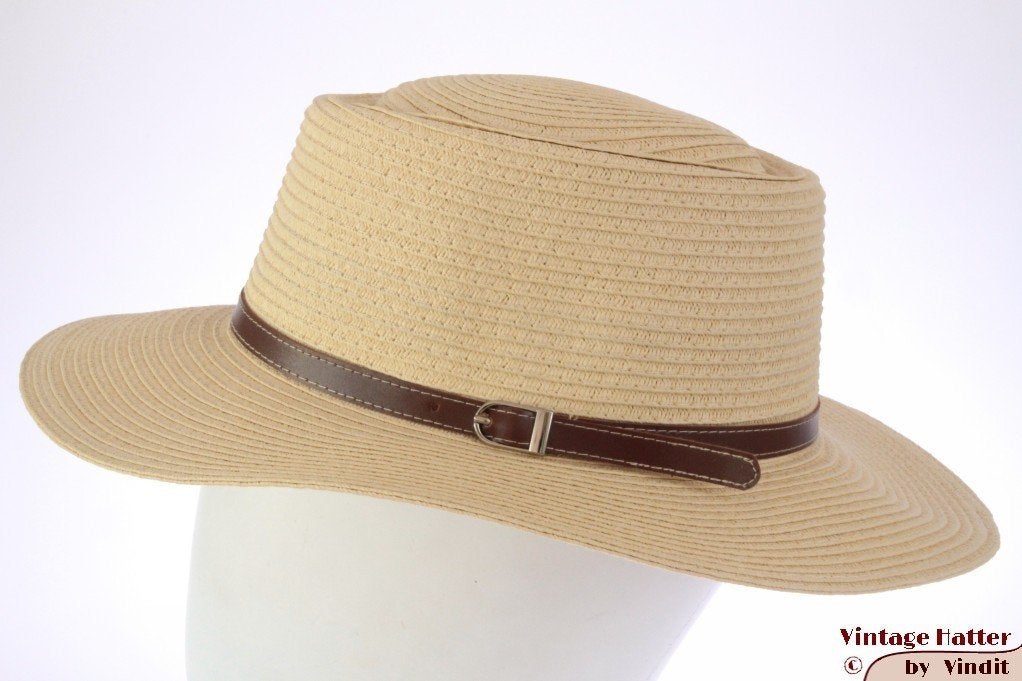 zomer Outback hoed geel gecoat papier 58 en 59 nieuw unisex, Ophalen of Verzenden, Nieuw, 58 cm (L, 7¼ inch) of meer, Hoed