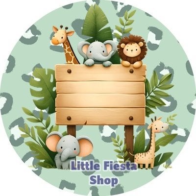 L2965 icing frosting safari dieren 20cm eetbare taart topper, Hobby en Vrije tijd, Taarten en Cupcakes maken, Ophalen of Verzenden