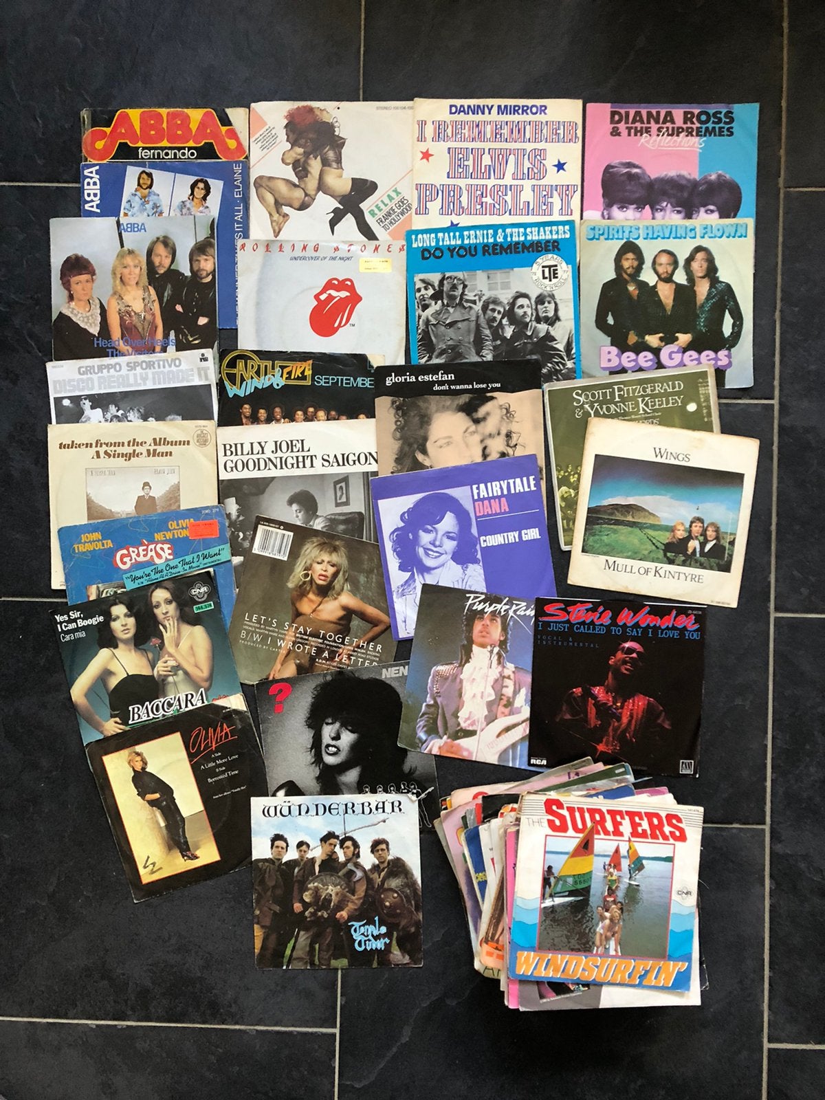 58 pop singles  jaren 60/70/80, Ophalen, Gebruikt, Pop