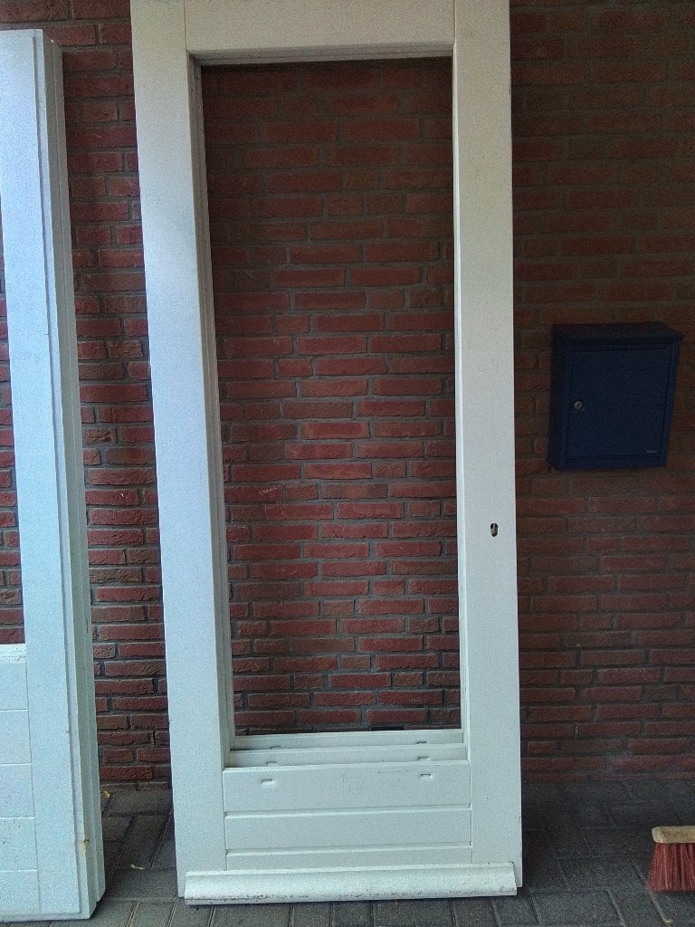 Hardhouten buitendeuren, Ophalen, 80 tot 100 cm, 200 tot 215 cm, Hout