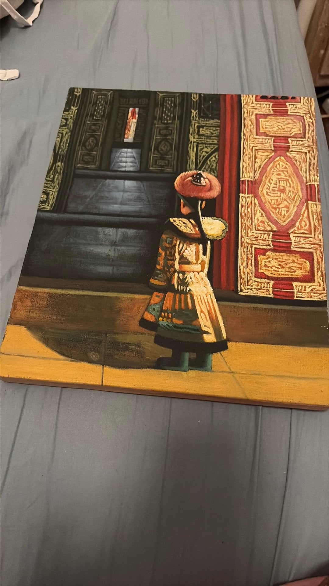 Klein schilderij, Ophalen