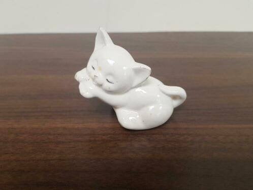 porseleinen figuurtje poesje, Ophalen of Verzenden, Zo goed als nieuw, Dier