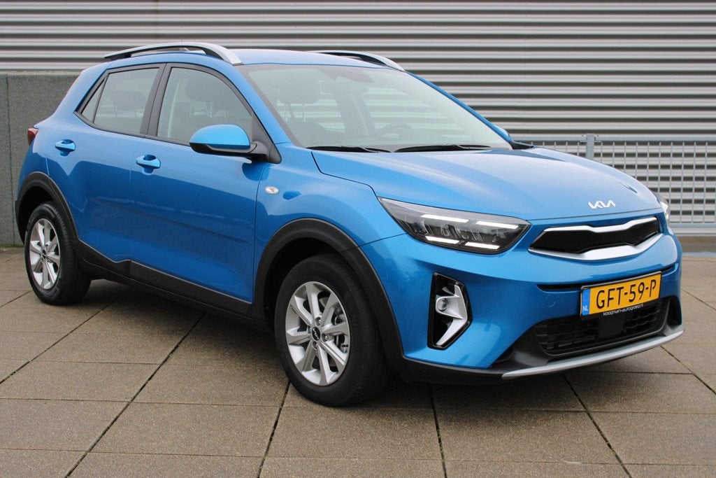 Kia Stonic 1.0 T-GDi MHEV DynamicLine Navigatie / Camera / C, Auto's, Kia, Blauw, Origineel Nederlands, Handgeschakeld, 3 cilinders