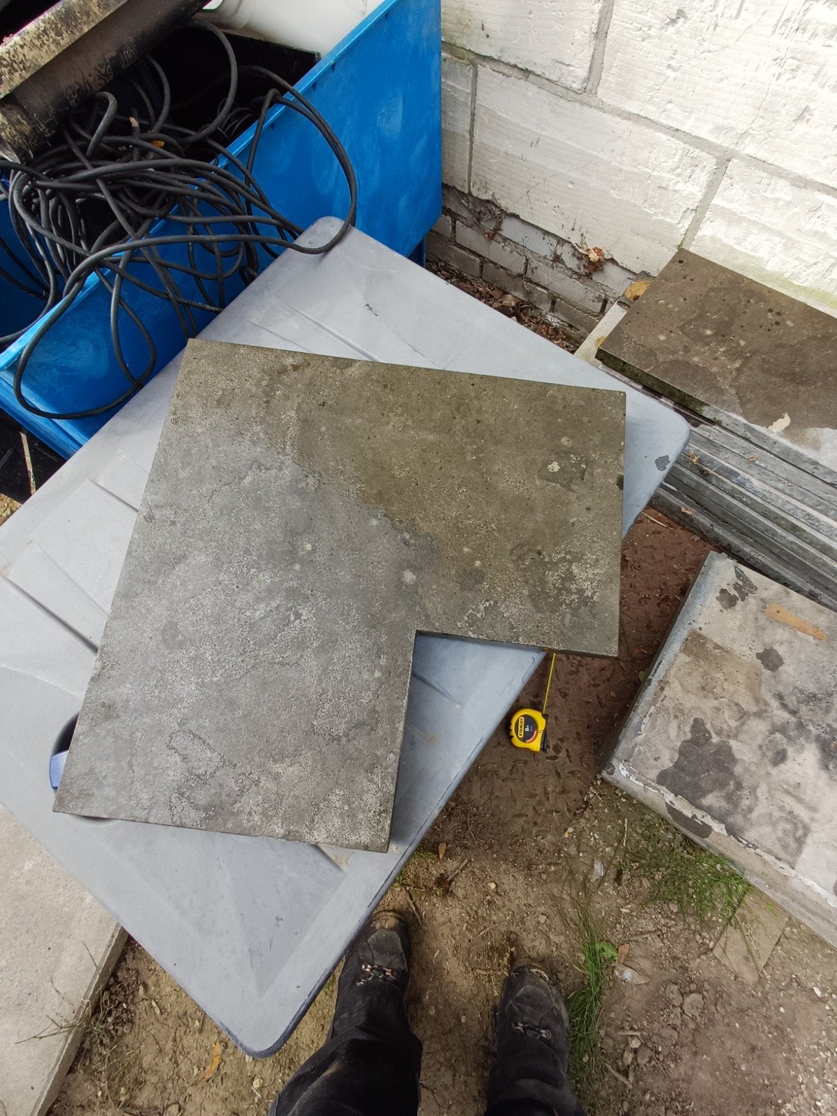 hardsteen vijverrand elementen, Ophalen, Vijverrand