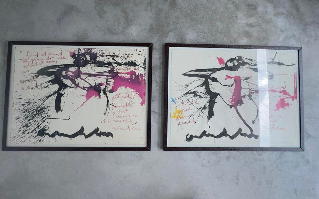 Anton Heyboer - Origineel werk, ingelijst, Antiek en Kunst, Ophalen
