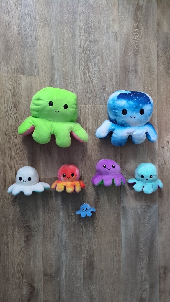 Octopus knuffels omkeerbaar, Kinderen en Baby's, Speelgoed | Knuffels en Pluche, Overige merken, Overige karakters, Overige typen