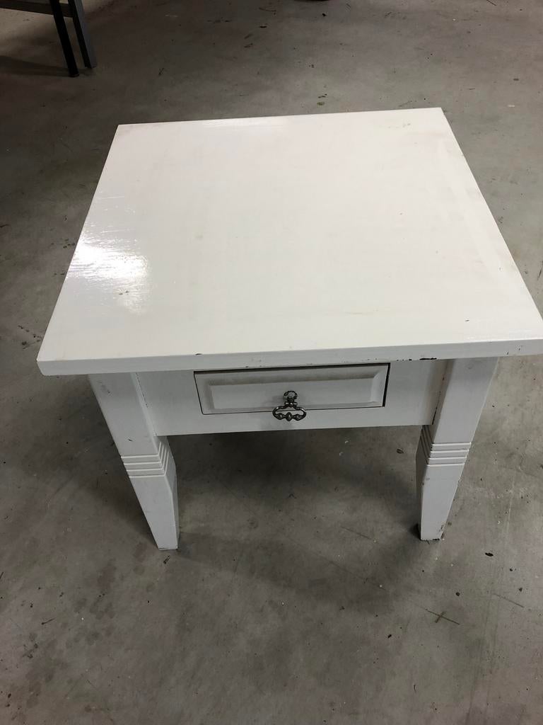 Klein kastje wit met lade, 50 tot 100 cm, Ophalen of Verzenden, Zo goed als nieuw, Minder dan 50 cm