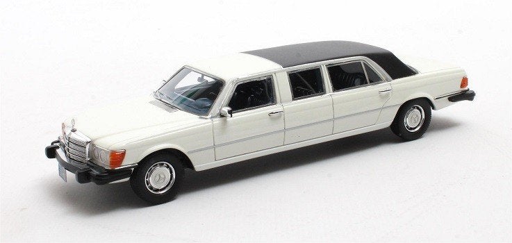 Mercedes-Benz 450SEL Limousine 1973-1980 Wit 1-43 Matrix Sca, Overige merken, Matrix Scale Models, Tschuiten@hotmail.com, Auto