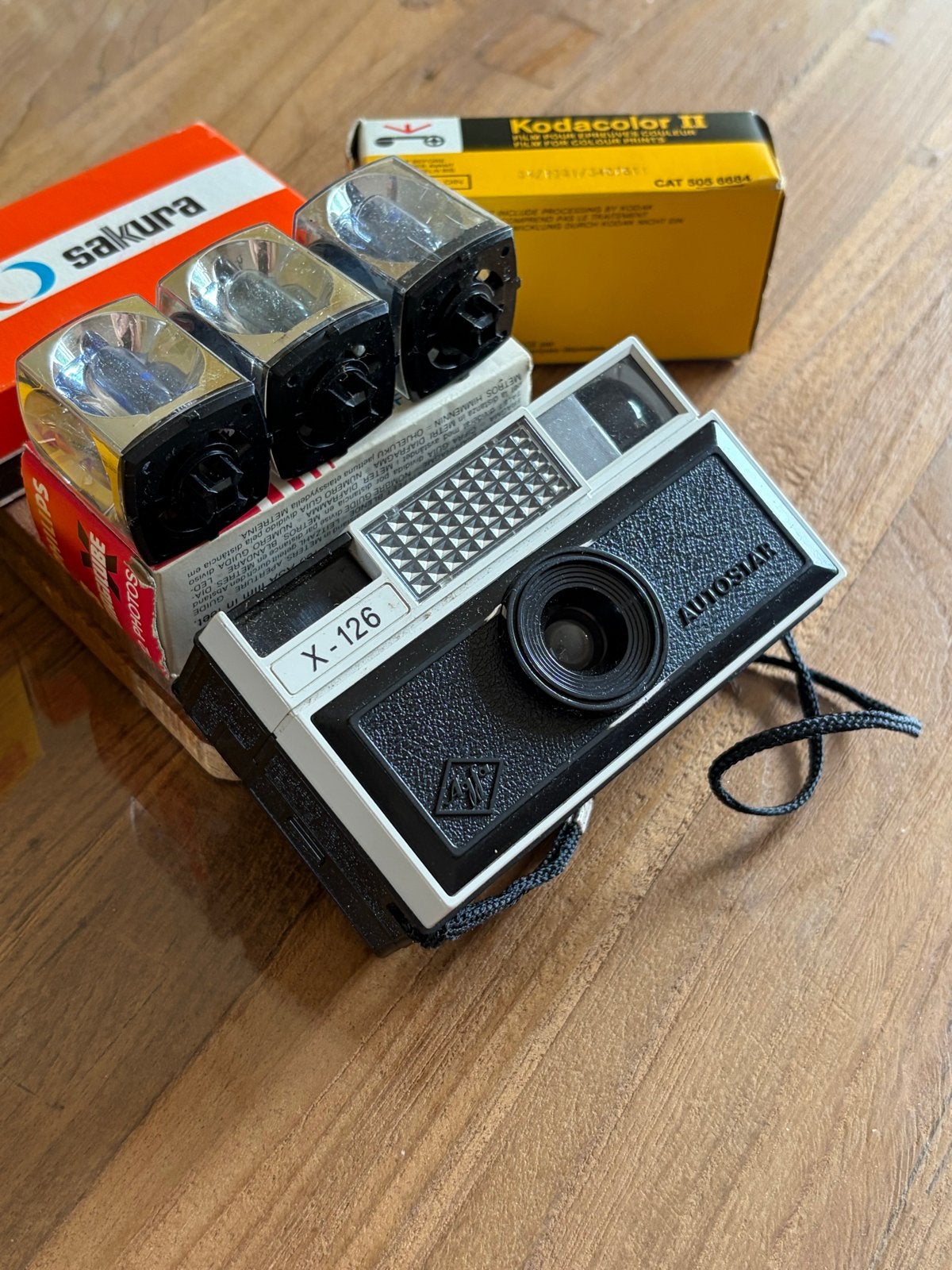Vintage Agfa Agfastar X-126 camera met accessoires, Audio, Tv en Foto, Fotocamera's Analoog, Ophalen of Verzenden, Gebruikt, Compact