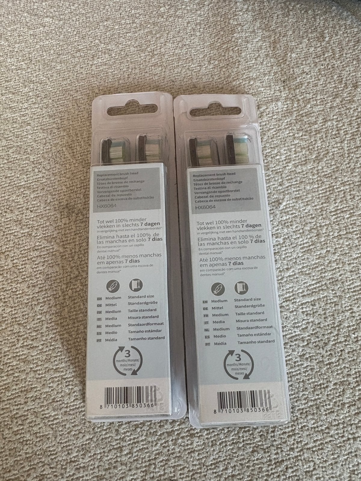 Philips Sonicare W2 Optimal tandenborstels 20€ PER DOOSJE, Ophalen of Verzenden, Nieuw, Mondverzorging