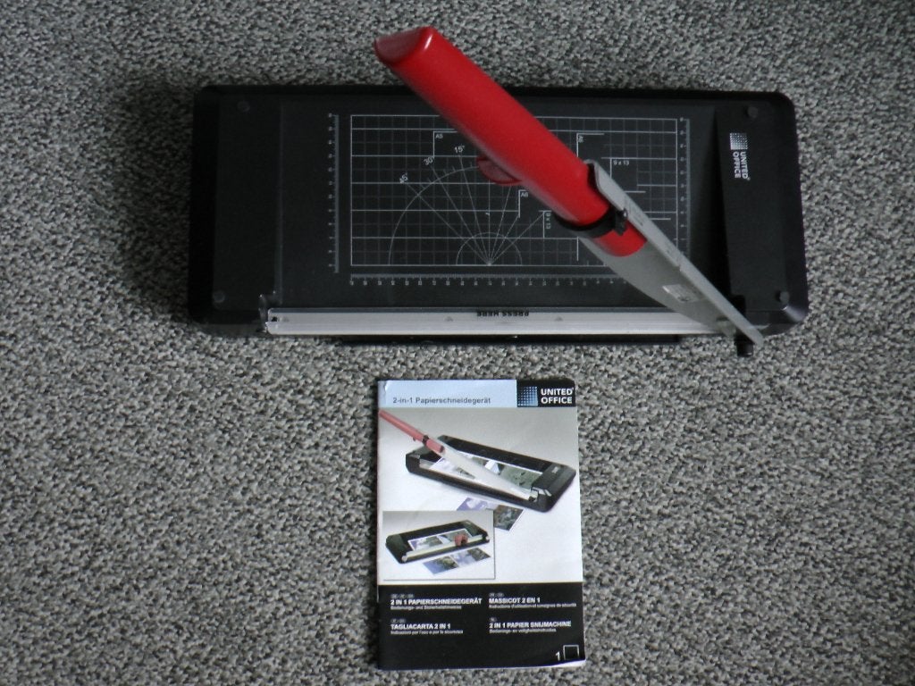 hobby snijmachine 2 zijden met hefboomwerking, Ophalen of Verzenden, Gebruikt, Papier of Karton