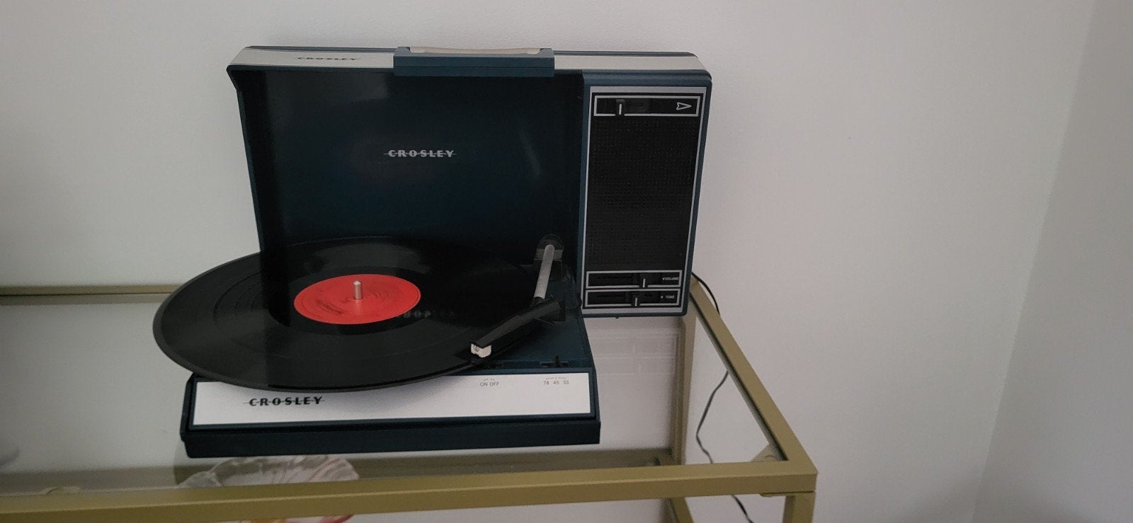 Crosley Platenspeler - Draagbaar en Stijlvol, Audio, Tv en Foto, Platenspelers, Ophalen, Zo goed als nieuw, Platenspeler, Overige merken