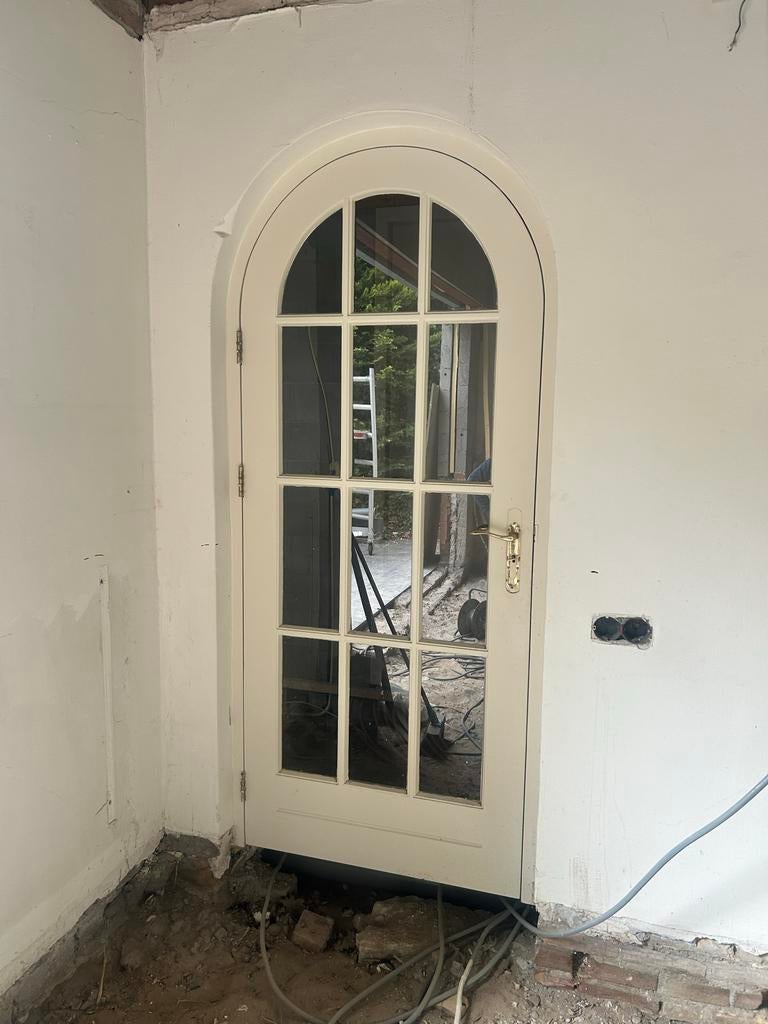 Prachtige Binnendeur met Glas en Boog - Klassiek Design, Doe-het-zelf en Verbouw, Deuren en Horren, Minder dan 80 cm, Binnendeur