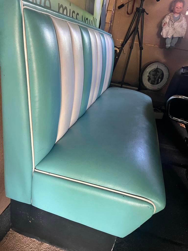 Klassieke dinerbank - Diner booth, Huis en Inrichting, Banken | Bankstellen, Ophalen, Overige materialen, Gebruikt, 150 tot 200 cm