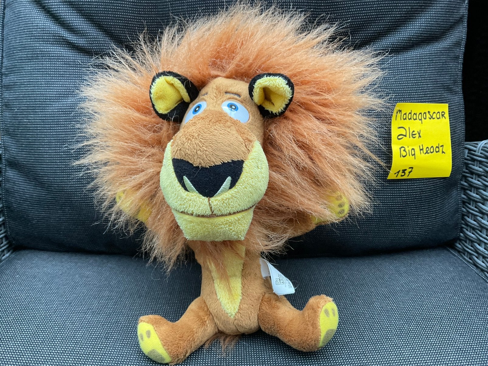 Nieuwe zgan Madagascar ALEX knuffel Big Headz, Verzamelen, Ophalen, Overige figuren, Nieuw, Beeldje of Figuurtje