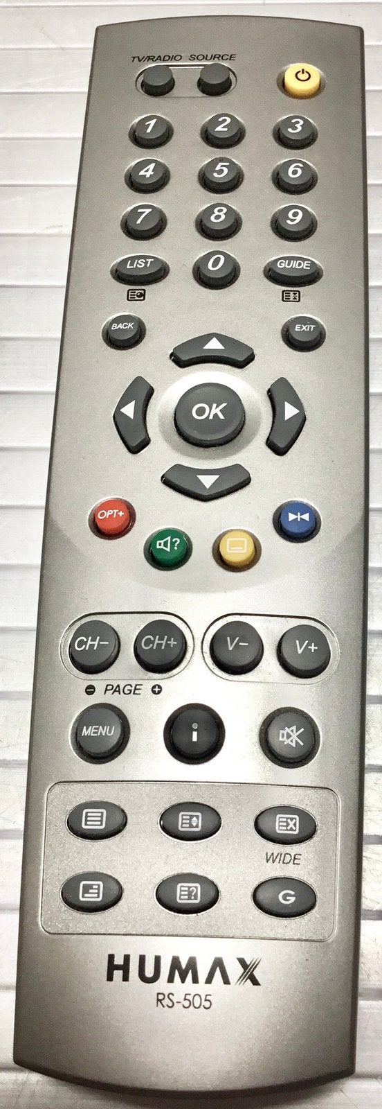HUMAX RS-505 AFSTANDSBEDIENING, Ophalen of Verzenden, Gebruikt, Origineel, Receiver of Versterker