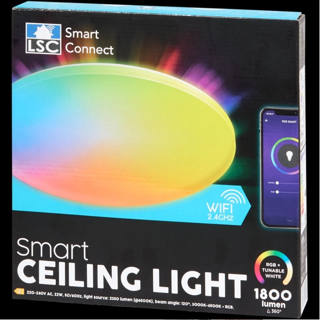LSC Smart Connect plafonnière Ø 29 cm | 22 watt 1800 lumen, Ophalen, Nieuw, E27 (groot), Led-lamp