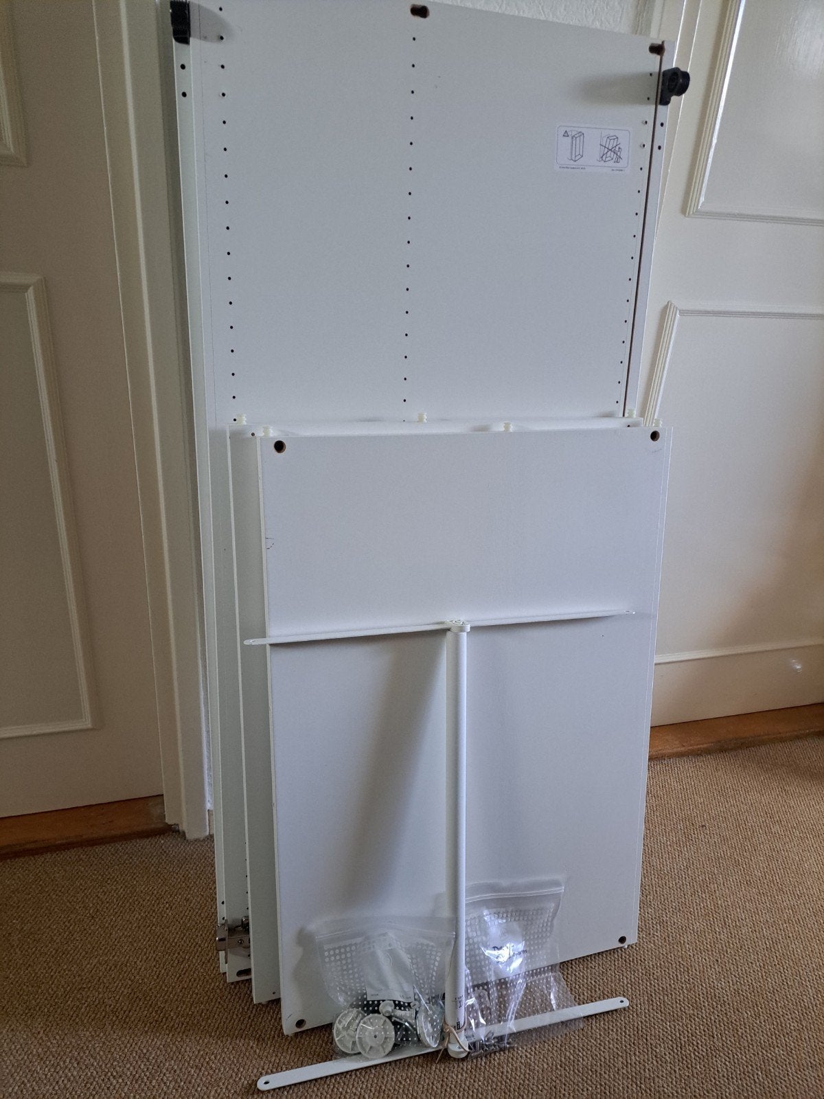 IKEA Platsa / Fonnes kast met hangroede (80x55x120 cm), Huis en Inrichting, Ophalen, Gebruikt, 100 tot 150 cm, 50 tot 100 cm