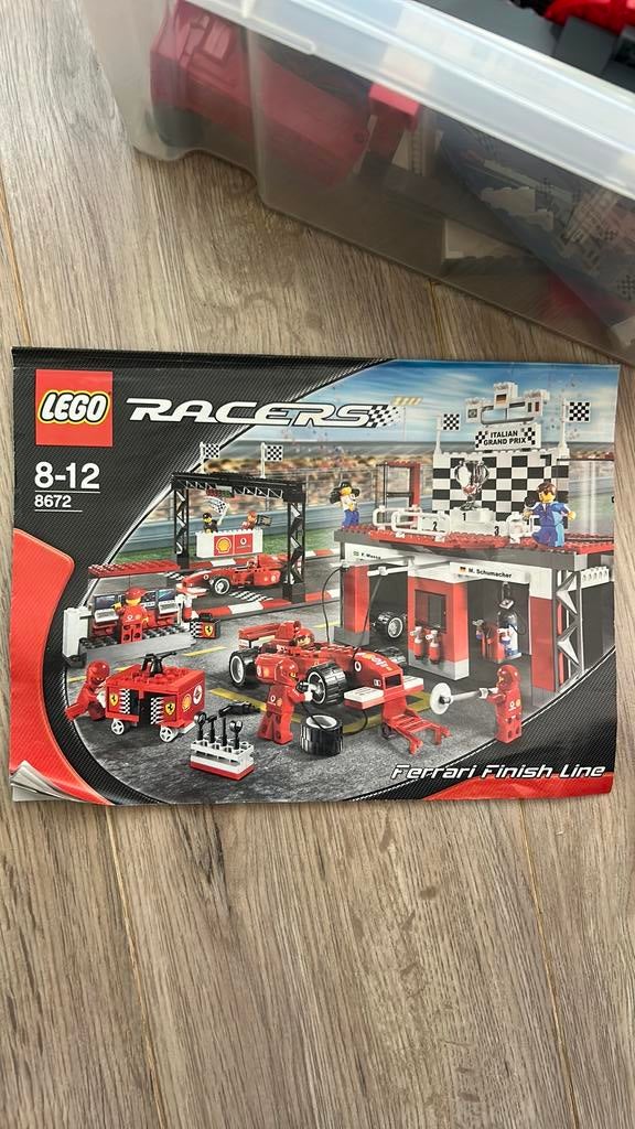 Lego Racers - Ferrari Finish Line, Ophalen, Zo goed als nieuw