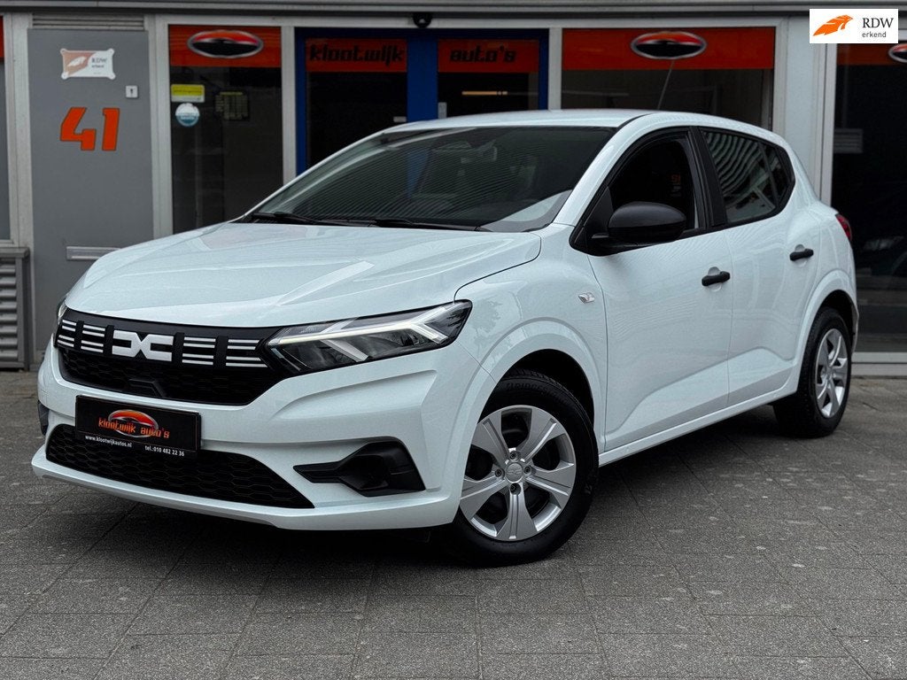 Dacia Sandero 1.0 TCe Expression CarPlay Led 18.000km Bj.202, Auto's, Dacia, Voorwielaandrijving, Stof, Gebruikt, Zwart