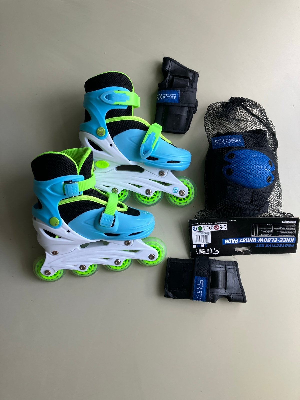 Verstelbare Inline Skates (31-34) met Bescherming, Overige merken, Kinderen, Ophalen of Verzenden, Inline skates 4 wielen