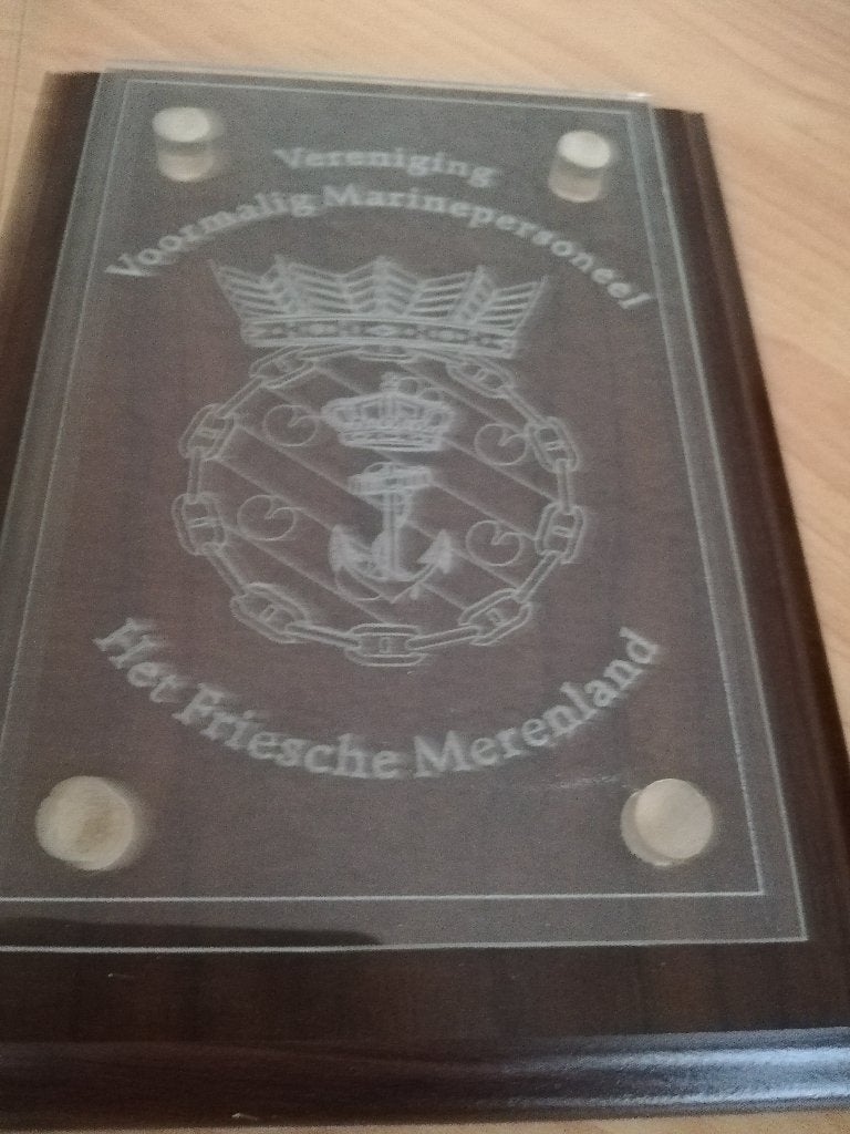 mooi wapenschildje van het Friese merenland, Verzamelen, Militaria | Algemeen, Ophalen of Verzenden, Overige soorten, Nederland