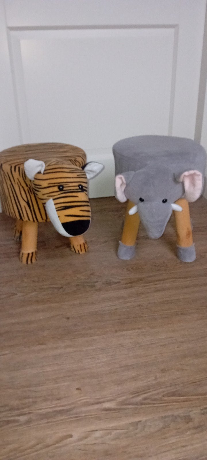 Leuke kinderkrukjes: Tijger en Olifant, Ophalen, Gebruikt, Hout