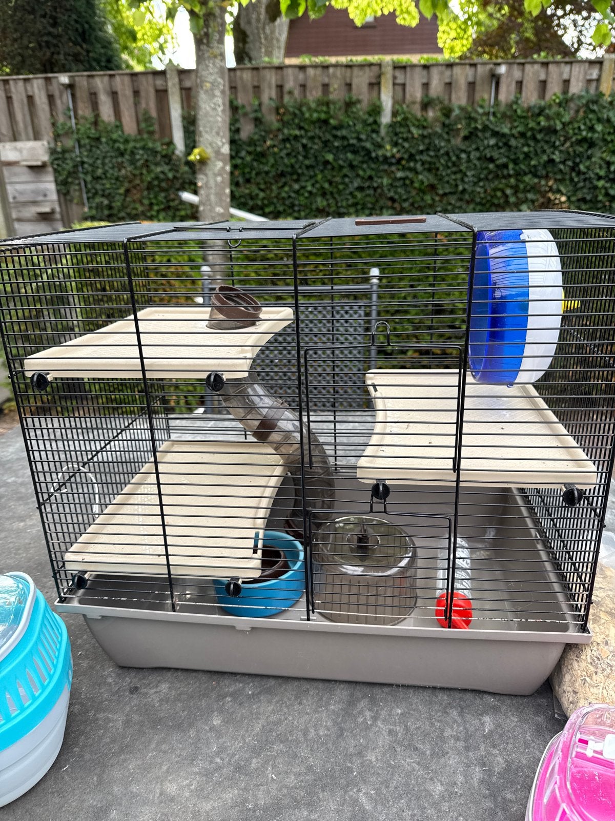Hamsterkooi merk Beeztees met toebehoren, Kooi, Minder dan 75 cm, Zo goed als nieuw, Hamster