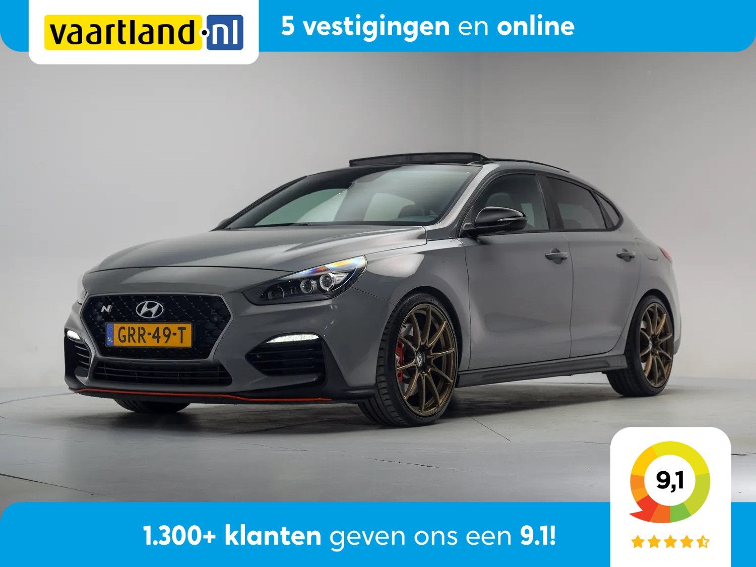 Hyundai i30 Fastback 2.0 T-GDI N2 275pk [ Schuifdak Camera H, Auto's, 1998 cc, 4 cilinders, Automatische klimaatregeling, Bedrijf