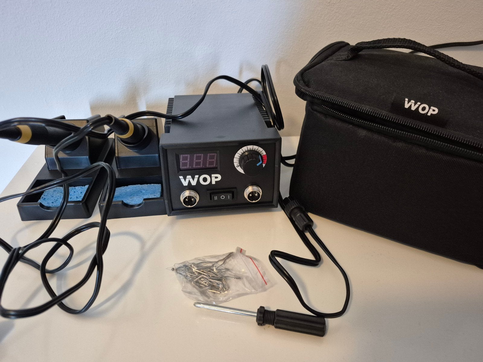 WOP Houtbranderset met opbergtas / pyrografie, Gereedschap of Toebehoren, Metaal, Zo goed als nieuw, Elektrisch