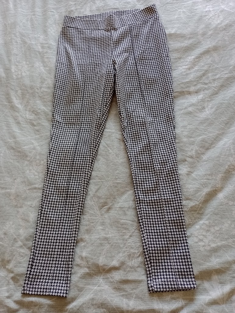 Dames Legging, Zwart/Wit - Maat 40/42, Zwart, Maat 42/44 (L), Ophalen of Verzenden, Zo goed als nieuw