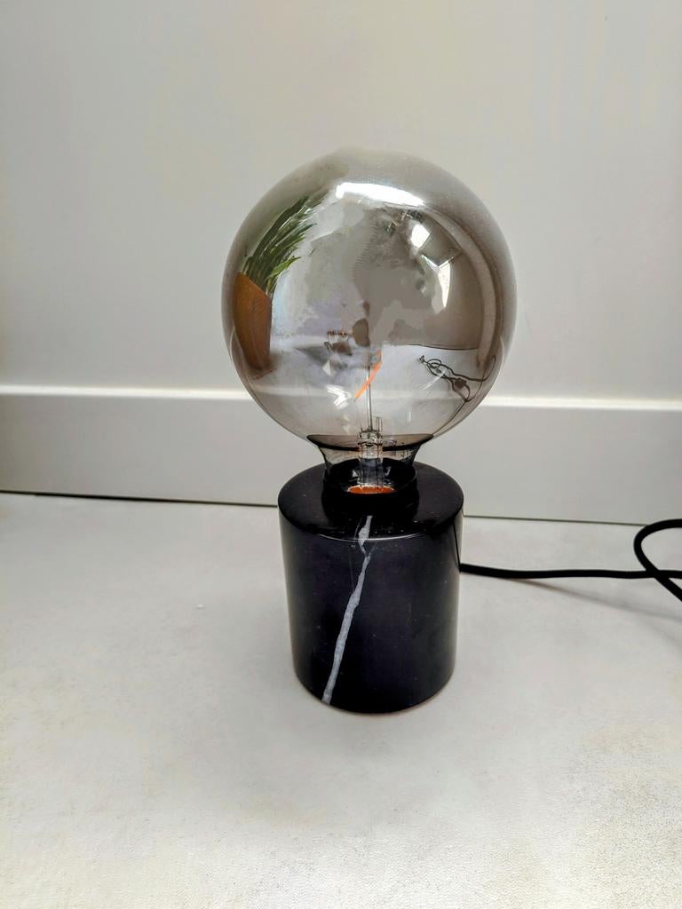 H&M Home tafellamp marmer, Huis en Inrichting, Lampen | Tafellampen, Ophalen, Zo goed als nieuw, Minder dan 50 cm