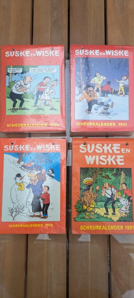 Suske en Wiske Scheurkalenders - 4 jaargangen, Meerdere stripboeken, Ophalen of Verzenden, Zo goed als nieuw